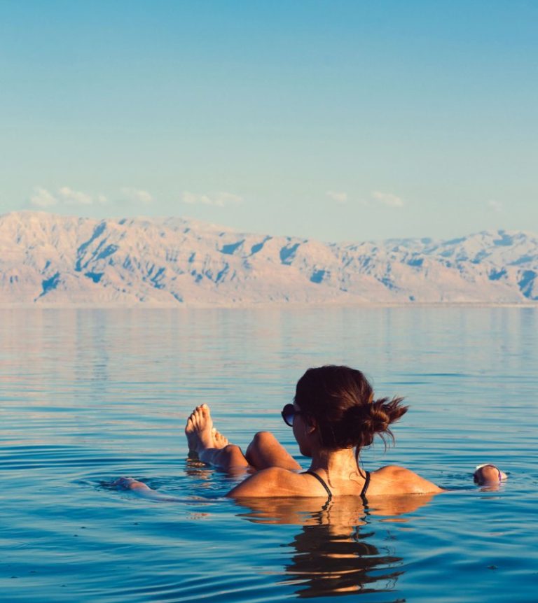 Dead Sea floating